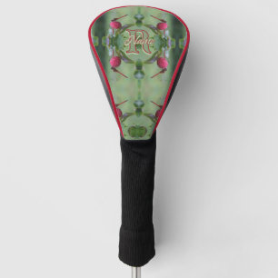 Aangepast monogram met uw eerste naam vlindervis k golfheadcover