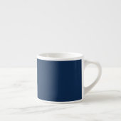Aangepast monogram, modern donkerblauw espresso kop (Rechts)
