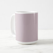 Aangepast monogram, moderne mauve koffiemok (Voorkant links)