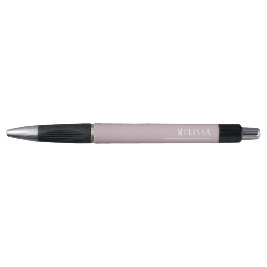 Aangepast monogram, moderne mauve wrap pen (Voorkant)