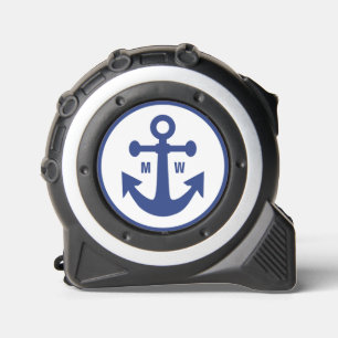 Aangepast monogram Nautisch Anker Rolmaat