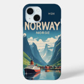 Aangepast Monogram Noorwegen Case-Mate iPhone Case (Achterkant)