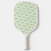 Aangepast monogram patroon en tekst pickleball paddle (Voorkant)