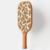 Aangepast monogram Pizza-patroon Pickleball Paddle (Links)