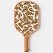 Aangepast monogram Pizza-patroon Pickleball Paddle (Achterkant)