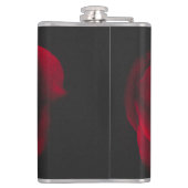 Aangepast monogram rode roze foto heupfles (Achterkant)