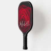 Aangepast monogram rode roze  foto pickleball paddle (Links)