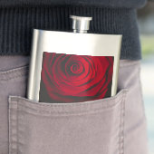 Aangepast monogram rode roze  foto zwart flacon (Voorbeeld)