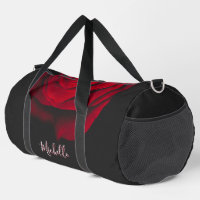 Aangepast monogram rode roze foto zwart