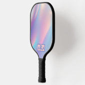 Aangepast monogram roze en paarse gradiënt pickleball paddle (Links)