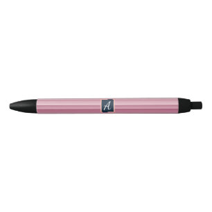 Aangepast Monogram Roze Gradiënt Verticaal Zwarte Inkt Pen