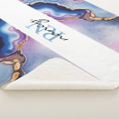 Aangepast monogram sherpa deken (3/4)