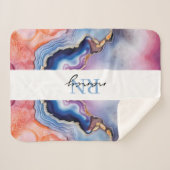 Aangepast monogram sherpa deken (Voorkant (horizontaal))