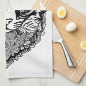 Aangepast Monogram Sierkat Theedoek (Quarter Fold)