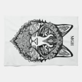 Aangepast Monogram Sierkat Theedoek (Horizontaal)