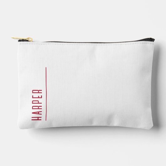 Aangepast monogram, sneeuwwit etui (Voorkant)