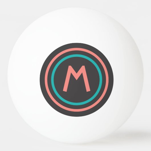 Aangepast monogram Stripes Pattern pingpongballen (Voorkant)