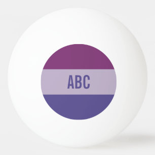 Aangepast monogram Stripes Pattern pingpongballen