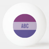 Aangepast monogram Stripes Pattern pingpongballen (Achterkant)