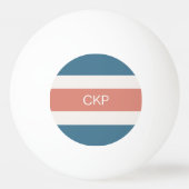 Aangepast monogram Stripes Pattern pingpongballen (Voorkant)