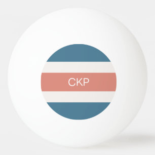 Aangepast monogram Stripes Pattern pingpongballen