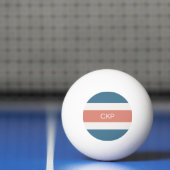 Aangepast monogram Stripes Pattern pingpongballen (Net)