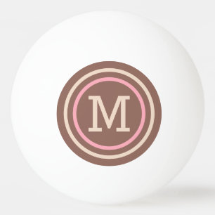 Aangepast monogram Stripes Pattern pingpongballen