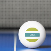 Aangepast monogram Stripes Pattern pingpongballen (Net)