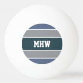 Aangepast monogram Stripes Pattern pingpongballen (Achterkant)