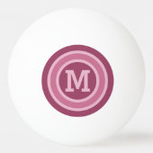 Aangepast monogram Stripes Pattern pingpongballen (Voorkant)