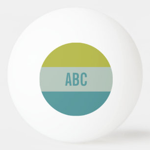 Aangepast monogram Stripes Pattern pingpongballen