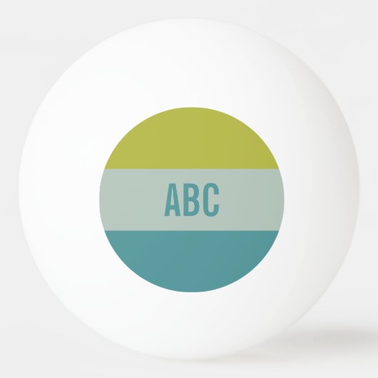Aangepast monogram Stripes Pattern pingpongballen (Achterkant)