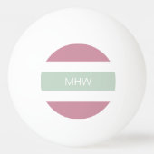 Aangepast monogram Stripes Pattern pingpongballen (Voorkant)