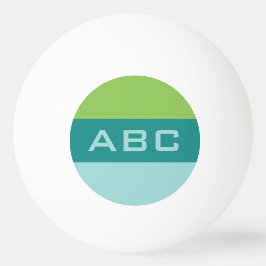 Aangepast monogram Stripes Pattern pingpongballen (Voorkant)