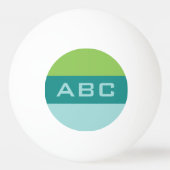 Aangepast monogram Stripes Pattern pingpongballen (Achterkant)