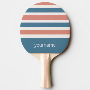 Aangepast monogram Stripes Pattern pingpongpeddel Tafeltennisbatje