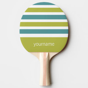 Aangepast monogram Stripes Pattern pingpongpeddel Tafeltennisbatje