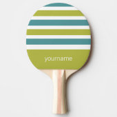 Aangepast monogram Stripes Pattern pingpongpeddel Tafeltennisbatje (Voorkant)