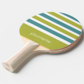Aangepast monogram Stripes Pattern pingpongpeddel Tafeltennisbatje (Voorkant Gekanteld)