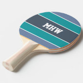Aangepast monogram Stripes Pattern pingpongpeddel Tafeltennisbatje (Voorkant Gekanteld)