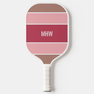 Aangepast monogram tapepatroon pickleball paddle
