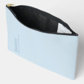 Aangepast monogram, trendy Ice Blue Etui (Open)