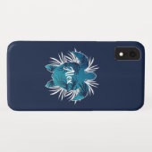 Aangepast monogram| Tropische Hawaïaanse Aloha-sch Case-Mate iPhone Case (Achterkant (horizontaal))