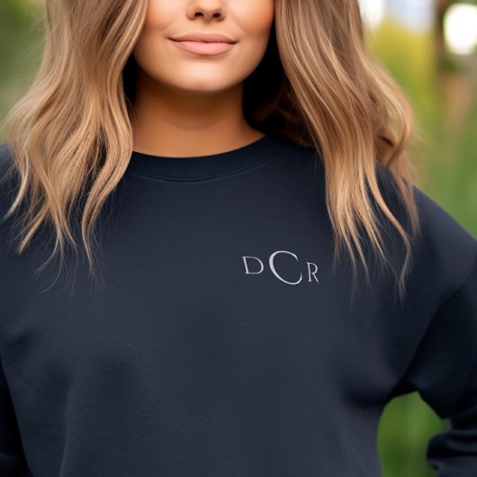 Aangepast monogram trui