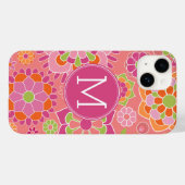 Aangepast monogram voor kleurrijk flessenpatroon Case-Mate iPhone case (Achterkant (horizontaal))