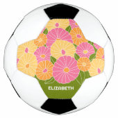 Aangepast monogram voor kleurrijk flessenpatroon voetbal (Voorkant)