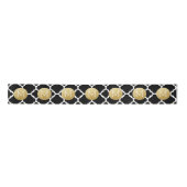 Aangepast monogram voor zwart-wit en gouden quatre lint (Voorkant)