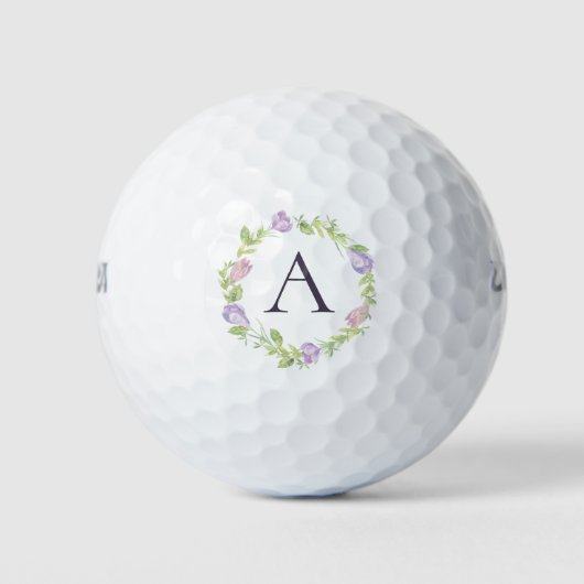 Aangepast monogram vrouwelijk golfballen (Voorkant)