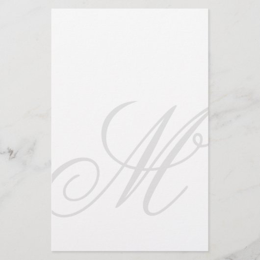 Aangepast monogram watermerk afbeelding briefpapie briefpapier (Voorkant)