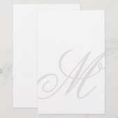 Aangepast monogram watermerk afbeelding briefpapie briefpapier (Voorkant / Achterkant)